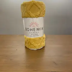 BOHEMIK - Manta Jacquard Sherpa Amarilla