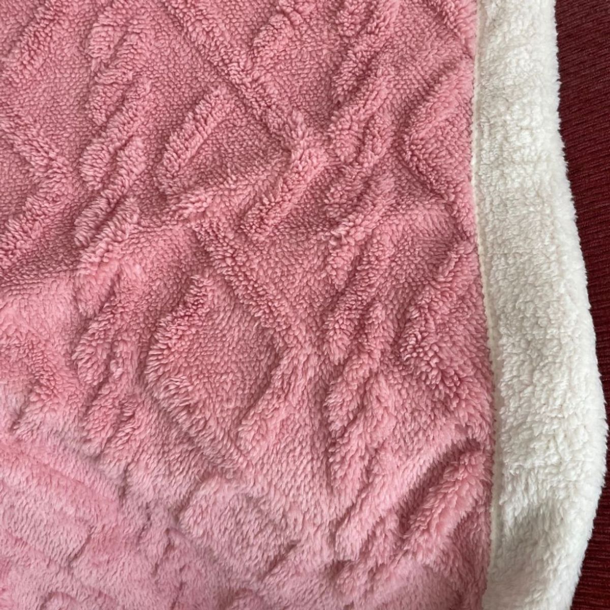 BOHEMIK - Manta Jacquard Sherpa Rosa