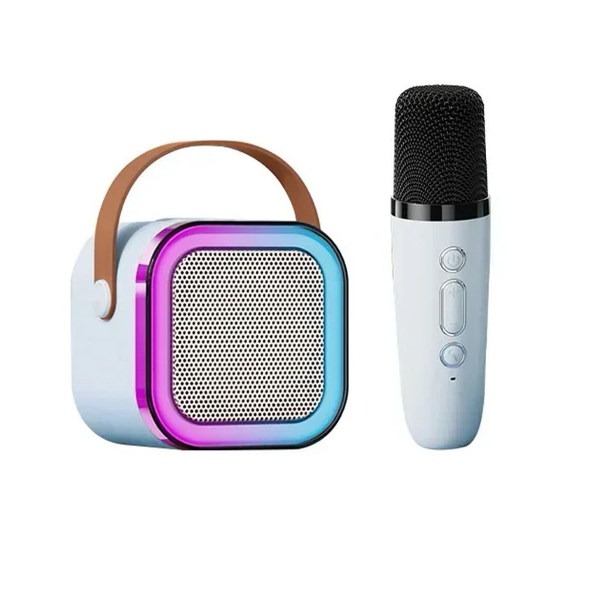 GENERICO - Parlante Bluetooth Inalámbrico con Micrófono Karaoke RGB