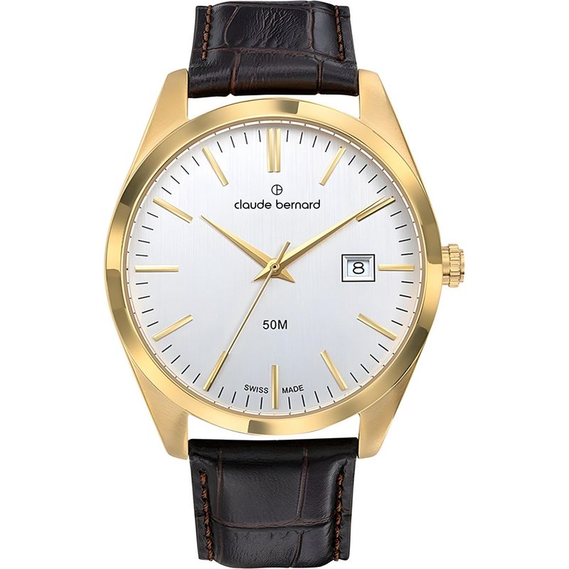 CLAUDE BERNARD - Reloj Claude Bernard Classic Cuero Cafe Hombre