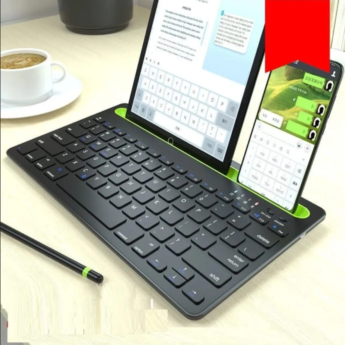 GENERICO - Teclado Mini Con Soporte Para Tablet Y Celular