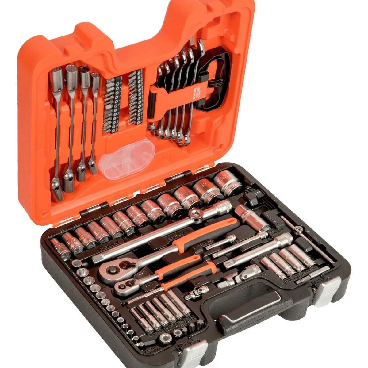 BAHCO - Juego De 91 Herramientas Llaves Y Dados 14 Y 12 S910 Bahco