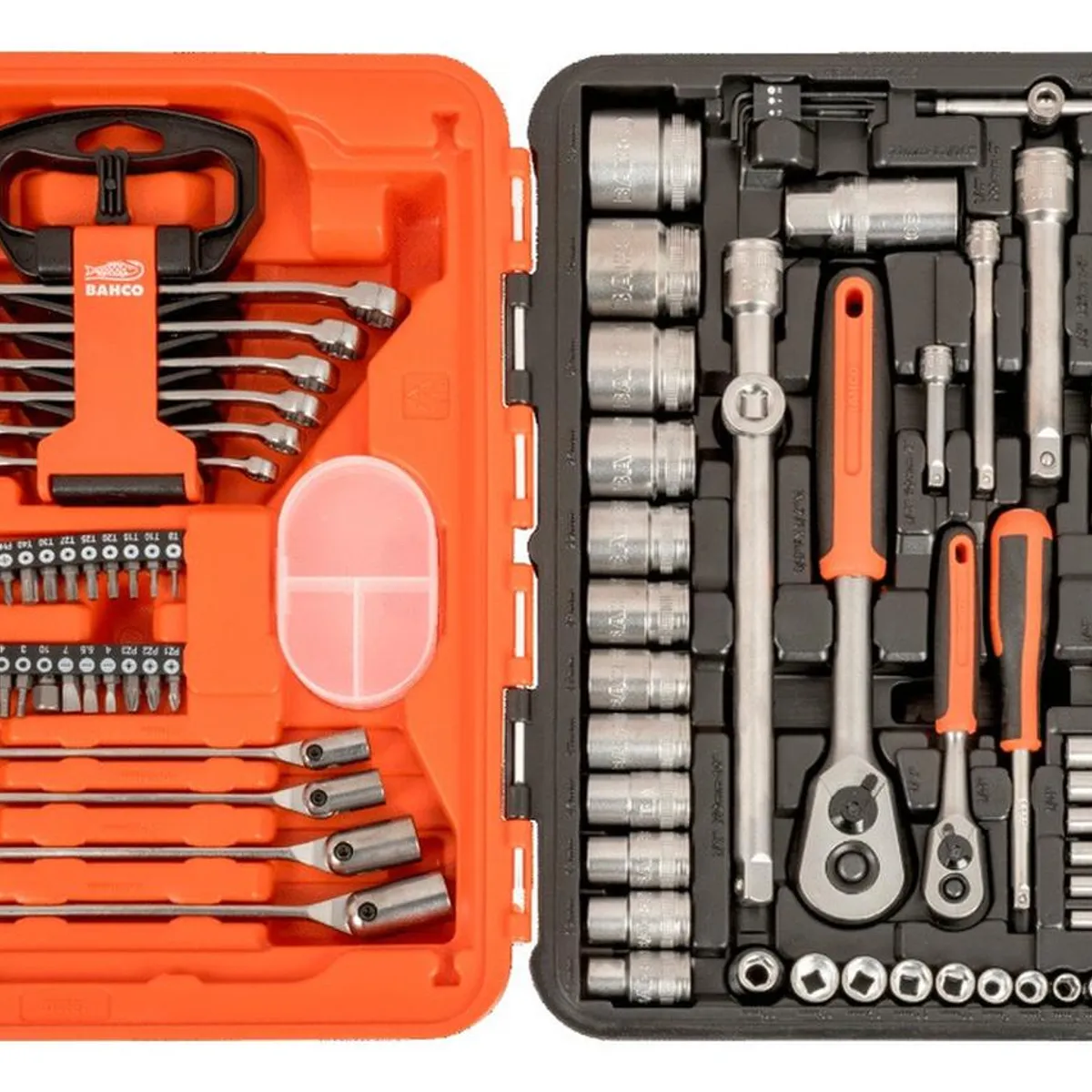 BAHCO - Juego De 91 Herramientas Llaves Y Dados 14 Y 12 S910 Bahco