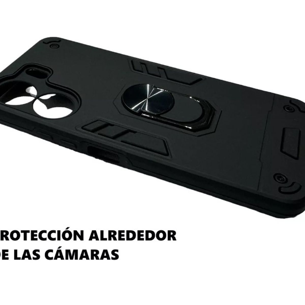 GENERICO - Carcasa Antishock Para Xiaomi Redmi 13c + Lamina Completa Negro