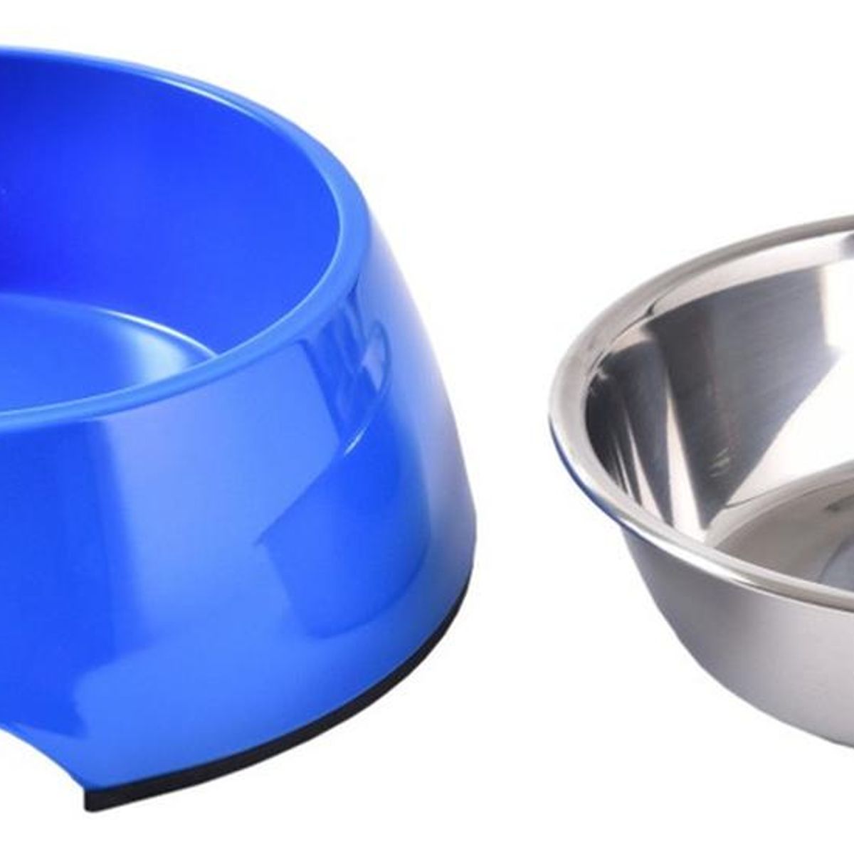 MASCAN - Plato Melamina Sólido Redondo Azul Talla Xl Perro