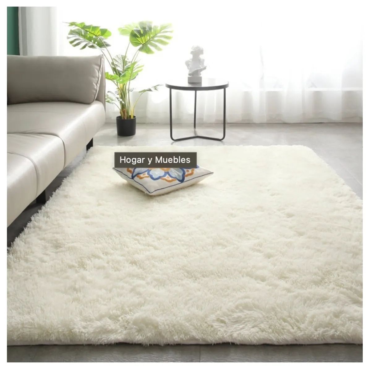 HOMER DESIGN - Alfombra 120x160cm Peluda Super Suave para living homer design