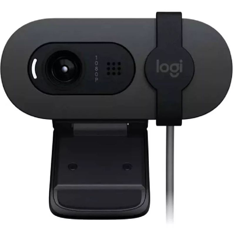 LOGITECH - Cámara Web Full Hd 1080p Logitech Brio 100 Grafito