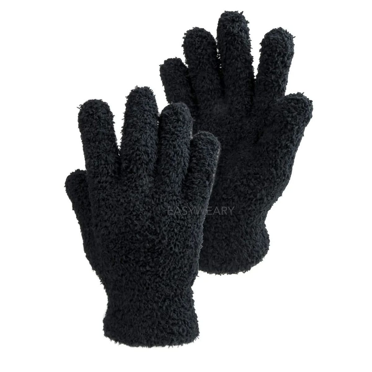 GENERICO - Guantes de invierno cálidos negros unisex