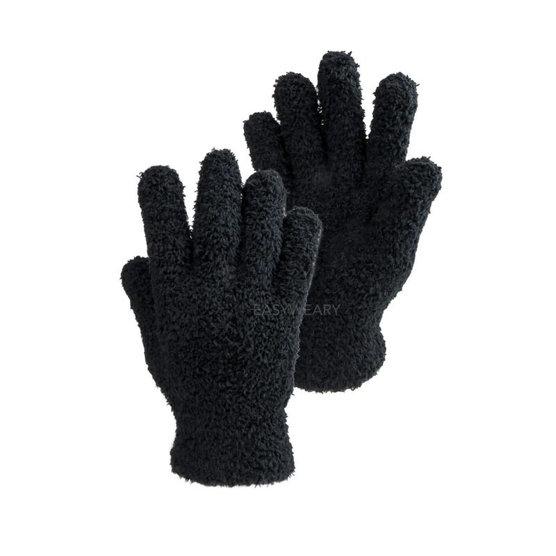 GENERICO - Guantes de invierno cálidos negros unisex