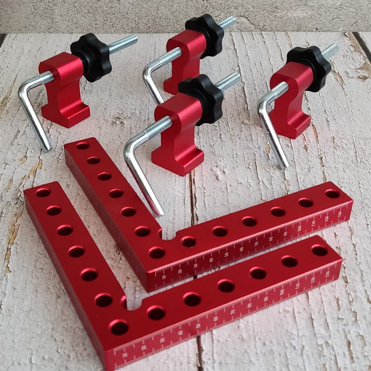 GENERICO - Pack 2 Escuadras de Posicionamiento 90° – Alineación Precisa para Carpintería