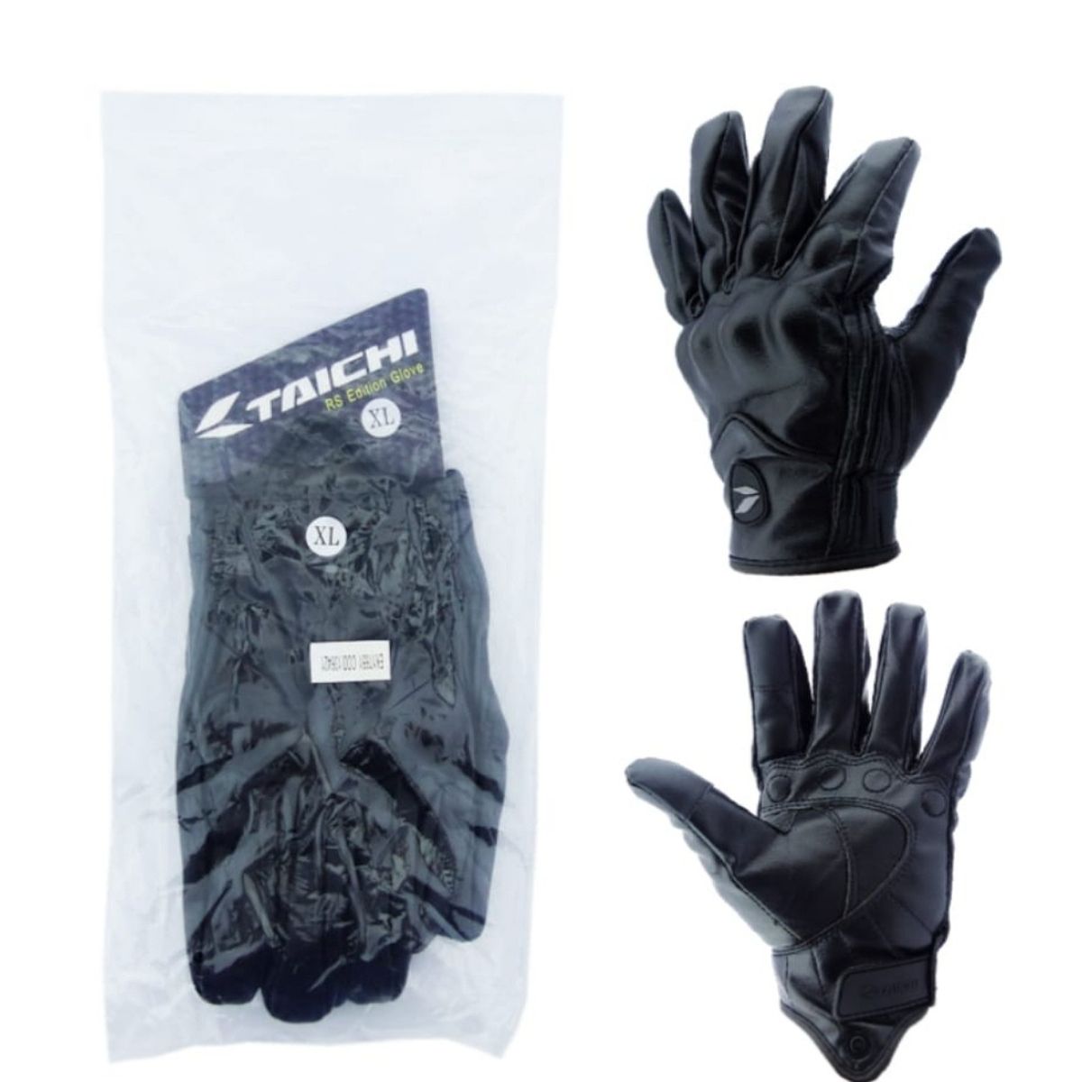 GENERICO - Guantes tácticos cortos para motos de cuero XL