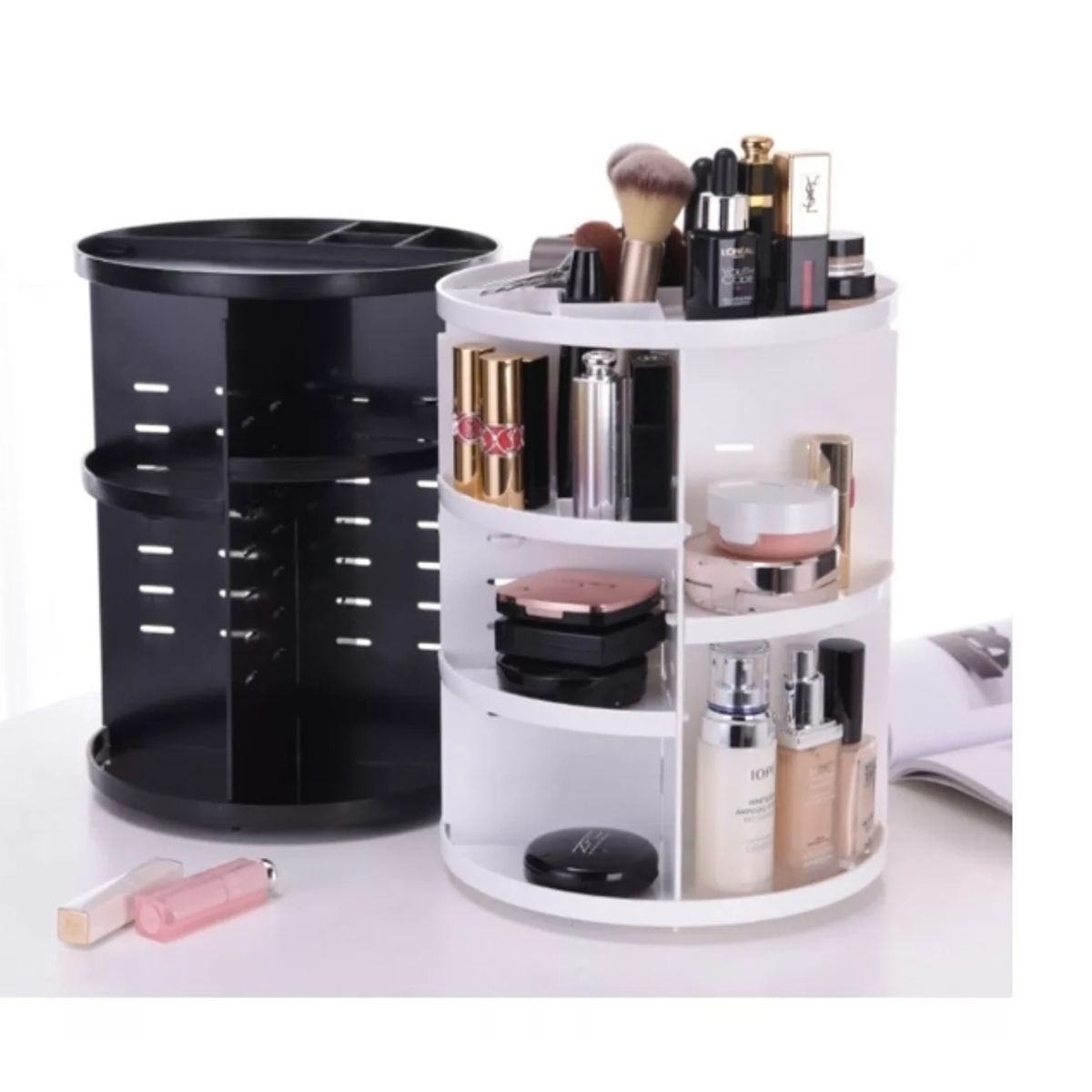 GENERICO - Organizador De Maquillaje Cosmetiquero Giratorio 360 Grados