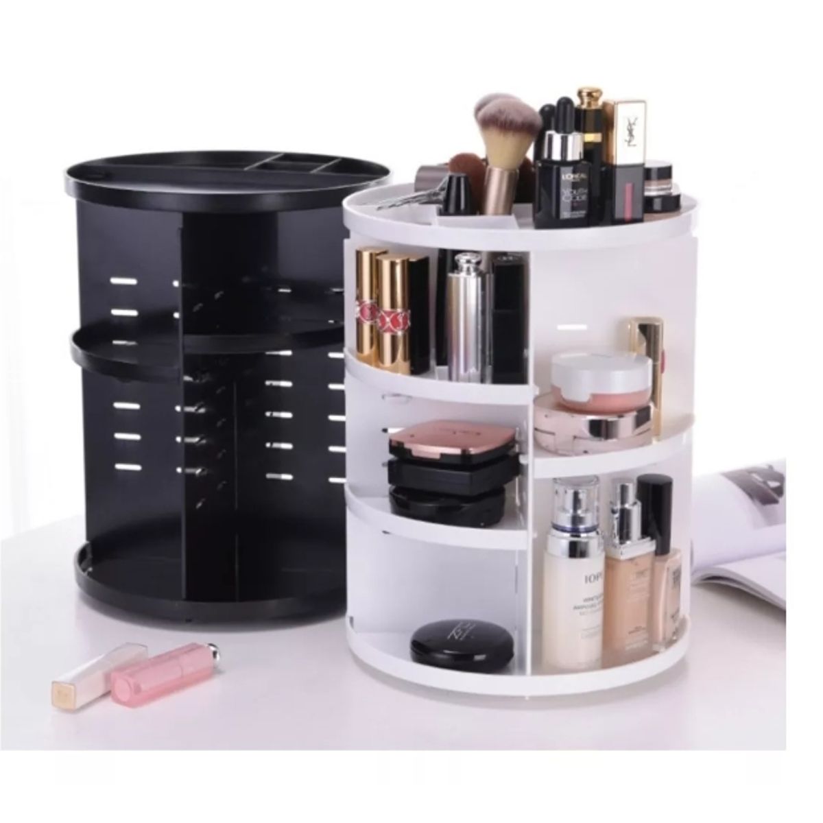GENERICO - Organizador De Maquillaje Cosmetiquero Giratorio 360 Grados