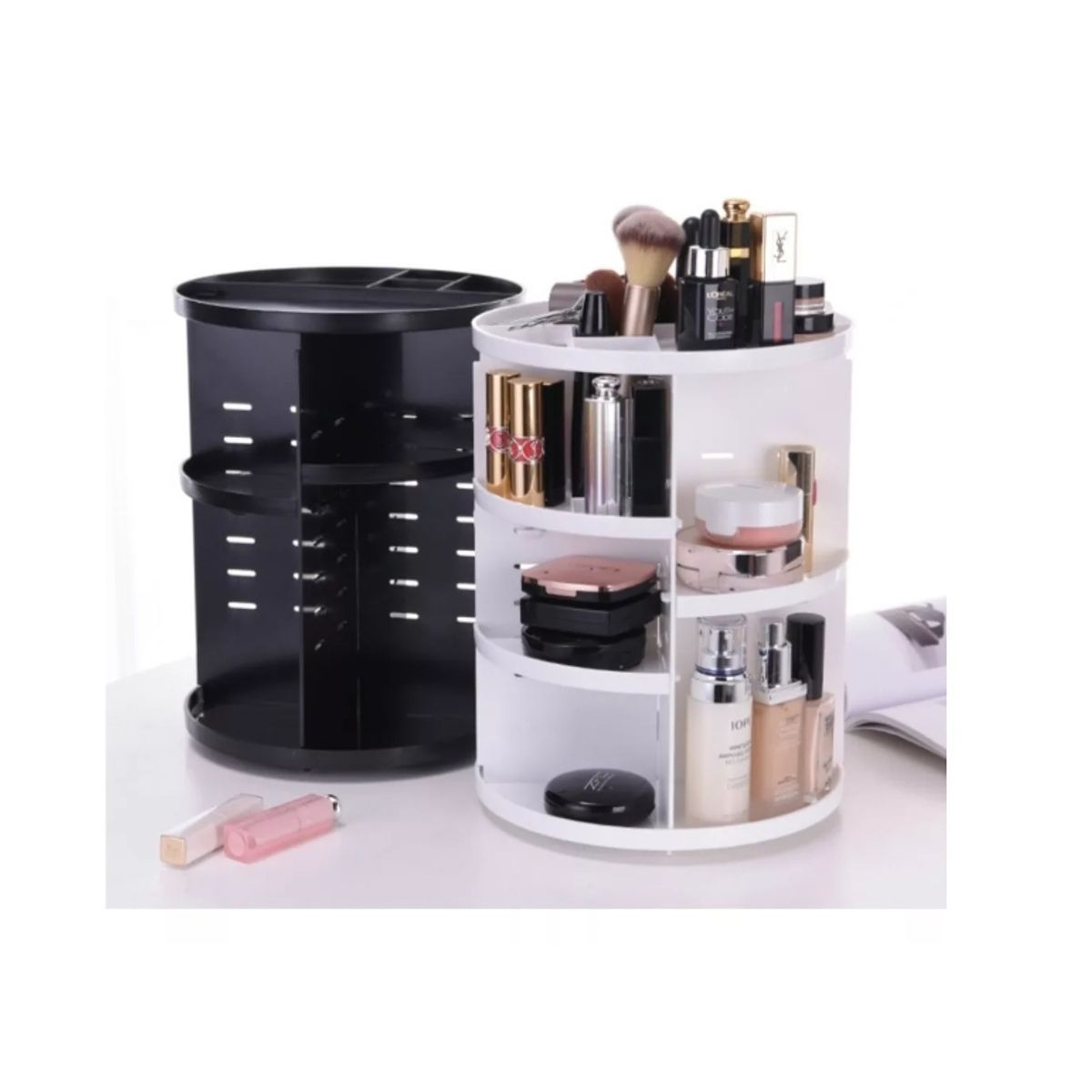 GENERICO - Organizador De Maquillaje Cosmetiquero Giratorio 360 Grados