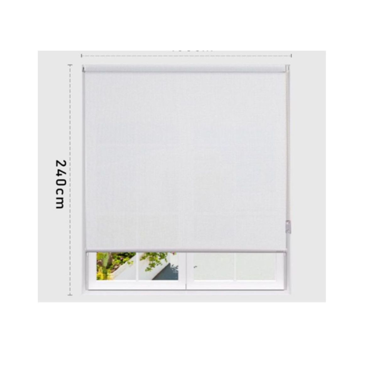 GENERICO - Cortina Roller Sunscreen Blanco 200X240