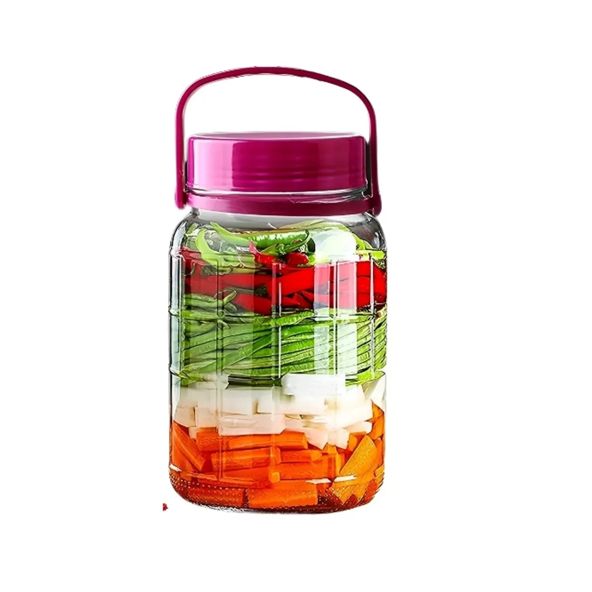 GENERICO - Frasco Tarro Envase De Vidrio Hermético 5 Litros Con Tapa