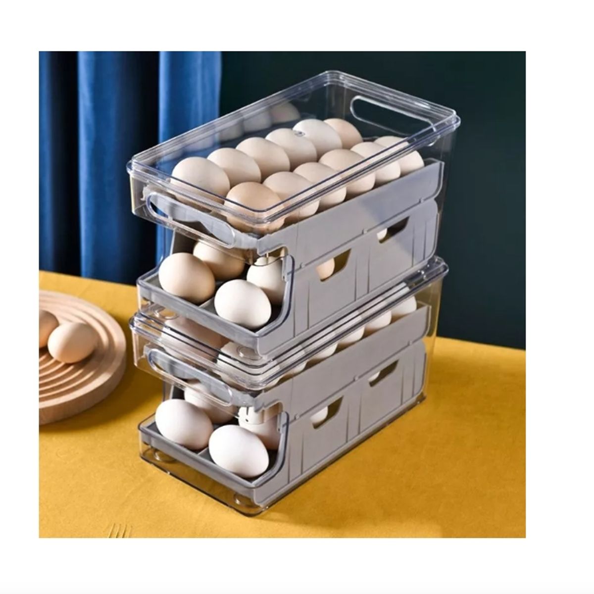 GENERICO - Organizador De Huevos Caja Para 24 Und Huevera Portahuevos