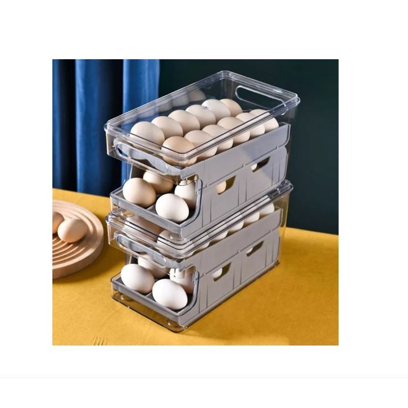 GENERICO - Organizador De Huevos Caja Para 24 Und Huevera Portahuevos