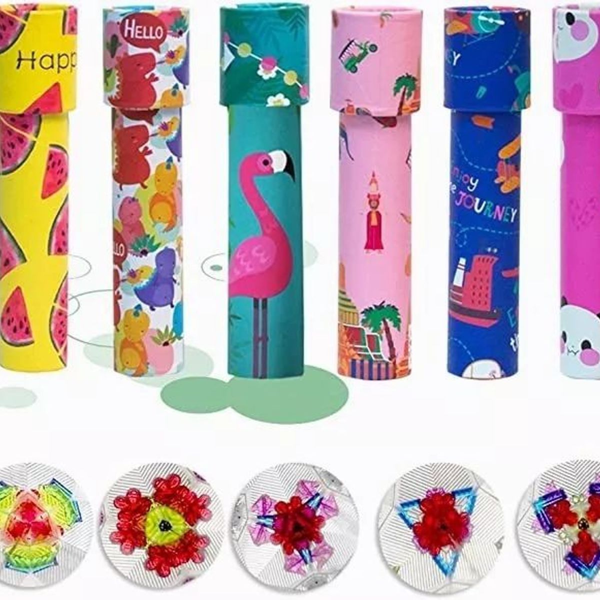 KUANGYE - Pack 6 Caleidoscopio Infantil Sorpresa Cumpleaños