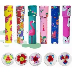 KUANGYE - Pack 6 Caleidoscopio Infantil Sorpresa Cumpleaños