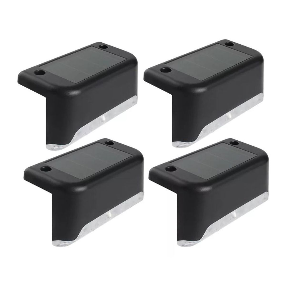 GENERICO - Pack 4 Lampara Led Aplique De Pared Solar Exterior Jardin