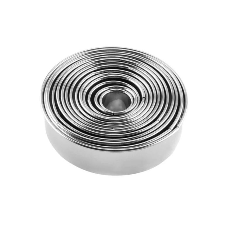 GENERICO - Moldes Galletas Circulo Molde De Galleta Cortador Acero