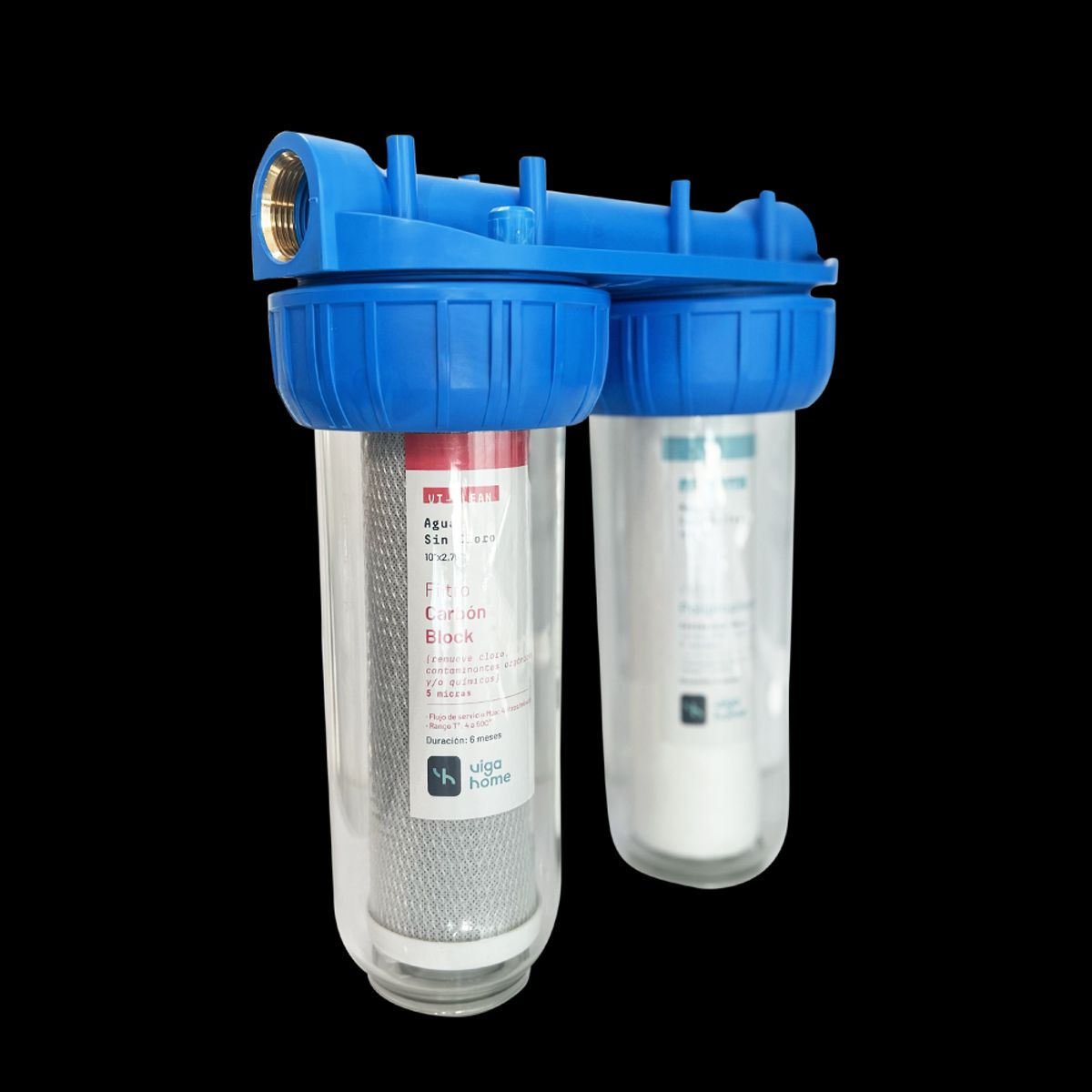 VIGAHOME - Pack Doble Filtración - Sedimentos y Cloro - Vigahome