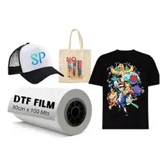 GENERICO - Rollo Film DTF Papel Para Estampar 30cm X 100m Transfer PET