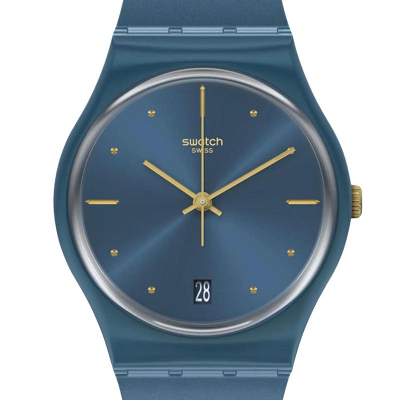 SWATCH - Reloj Unisex Swatch Silver In Blue Gn417 Cuarzo