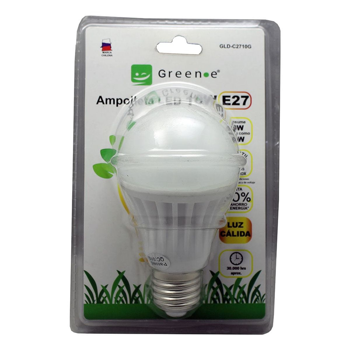GREEN E - Ampolleta LED Globo 10W E27 Luz Cálida