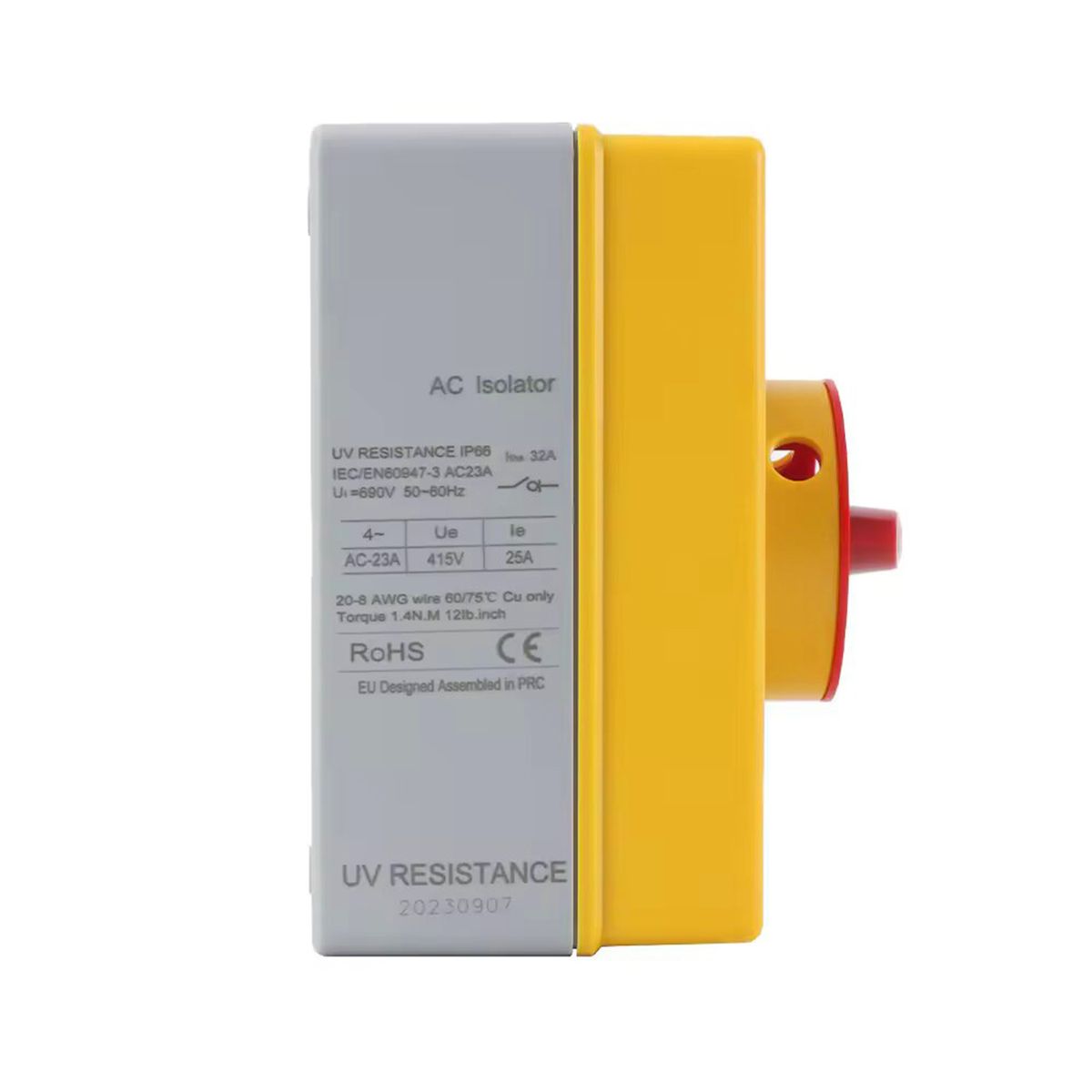 SOLIOT - Interruptor Seccionador Switch 32a 690vdc Solar