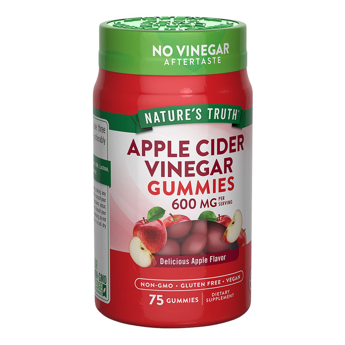 NATURE'S TRUTH - Pack x 2 Gomitas Vinagre de Manzana 600mg 75 Veganas NATURE'S TRUTH
