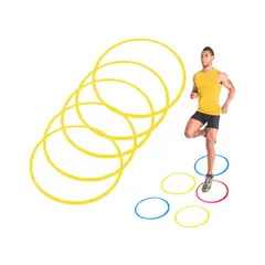 GENERICO - 5 Aros De Agilidad Velocidad Coordinacion Salto Plano 50 Cm