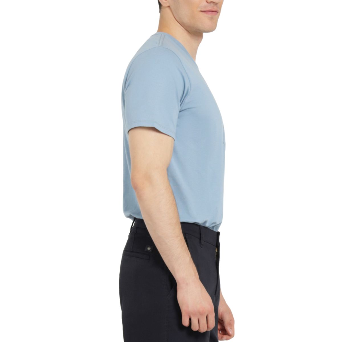 DOCKERS - Polera Hombre Pocket Tee Slim Fit Azul Dockers