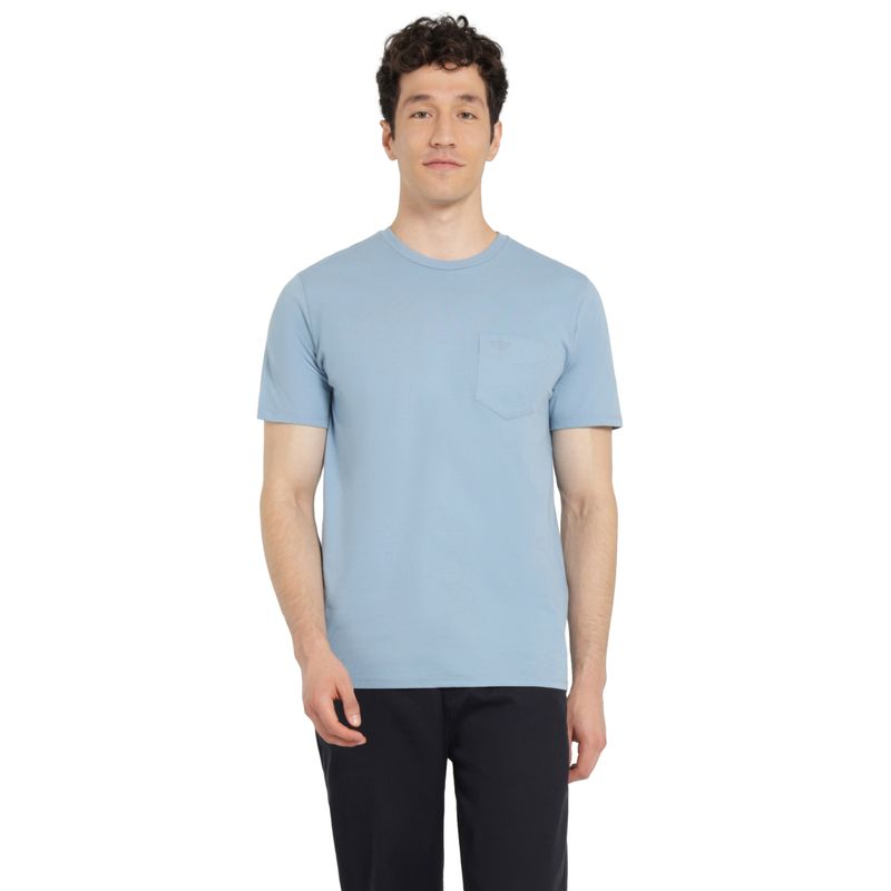 DOCKERS - Polera Hombre Pocket Tee Slim Fit Azul Dockers