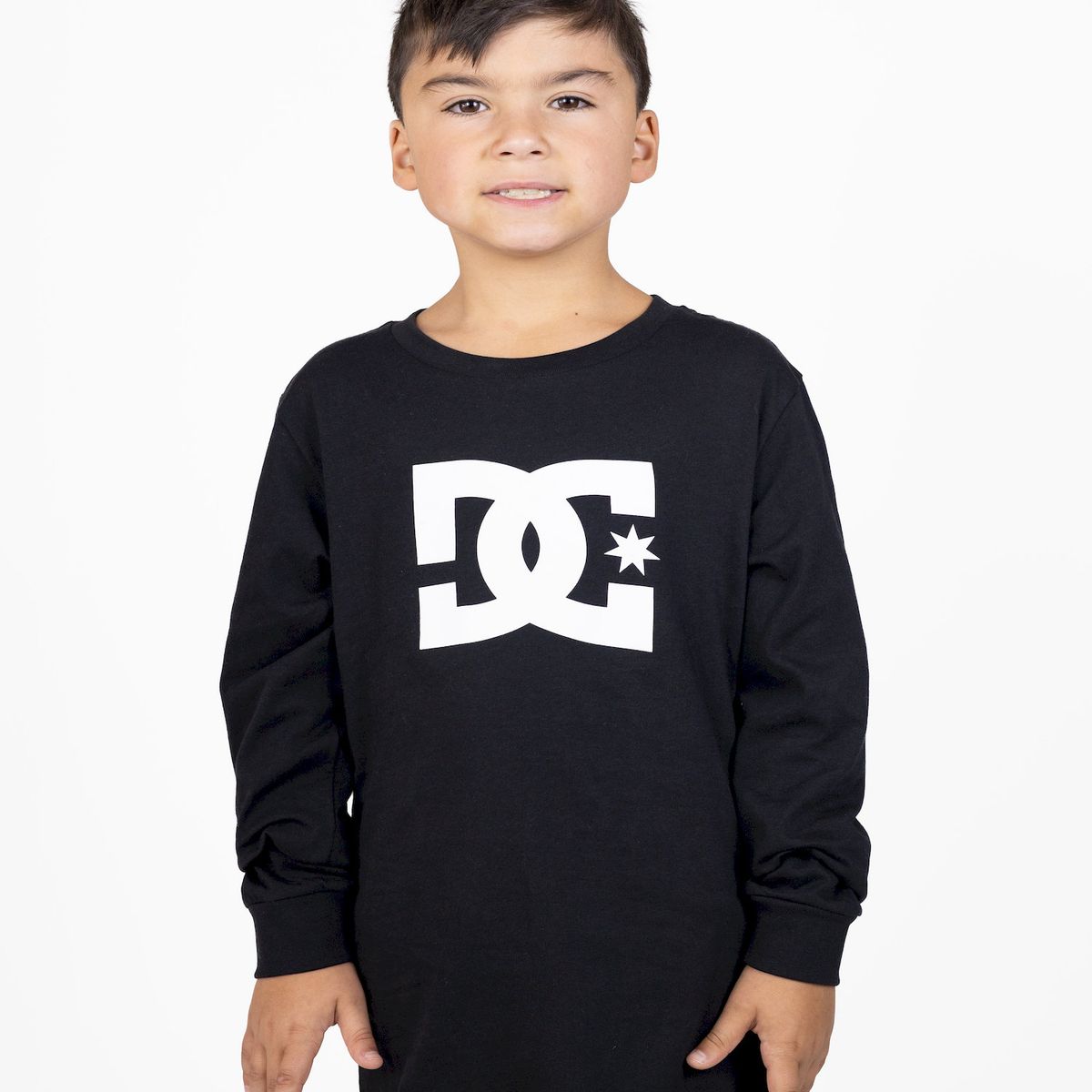DC SHOES - Polera Niño Star Ls B Negro DC