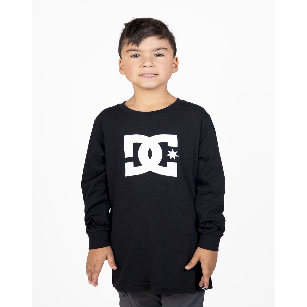DC SHOES - Polera Niño Star Ls B Negro DC