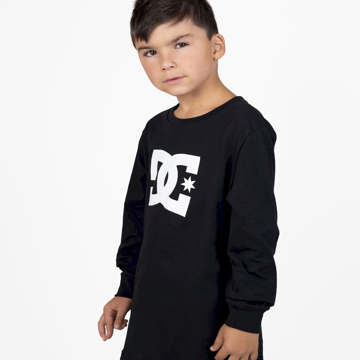 DC SHOES - Polera Niño Star Ls B Negro DC