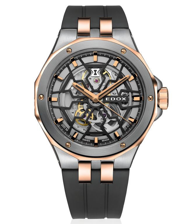 Reloj Rose Gold and Black Automatic Hombre Negro TALLA UNICA