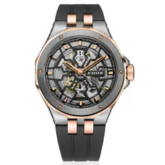 EDOX - Reloj Rose Gold and Black Automatic Hombre