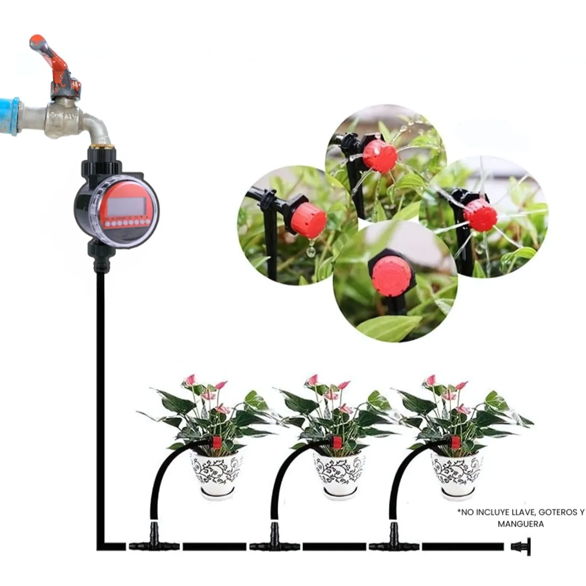 GENERICO - Programador automático de riego con sensor de lluvia