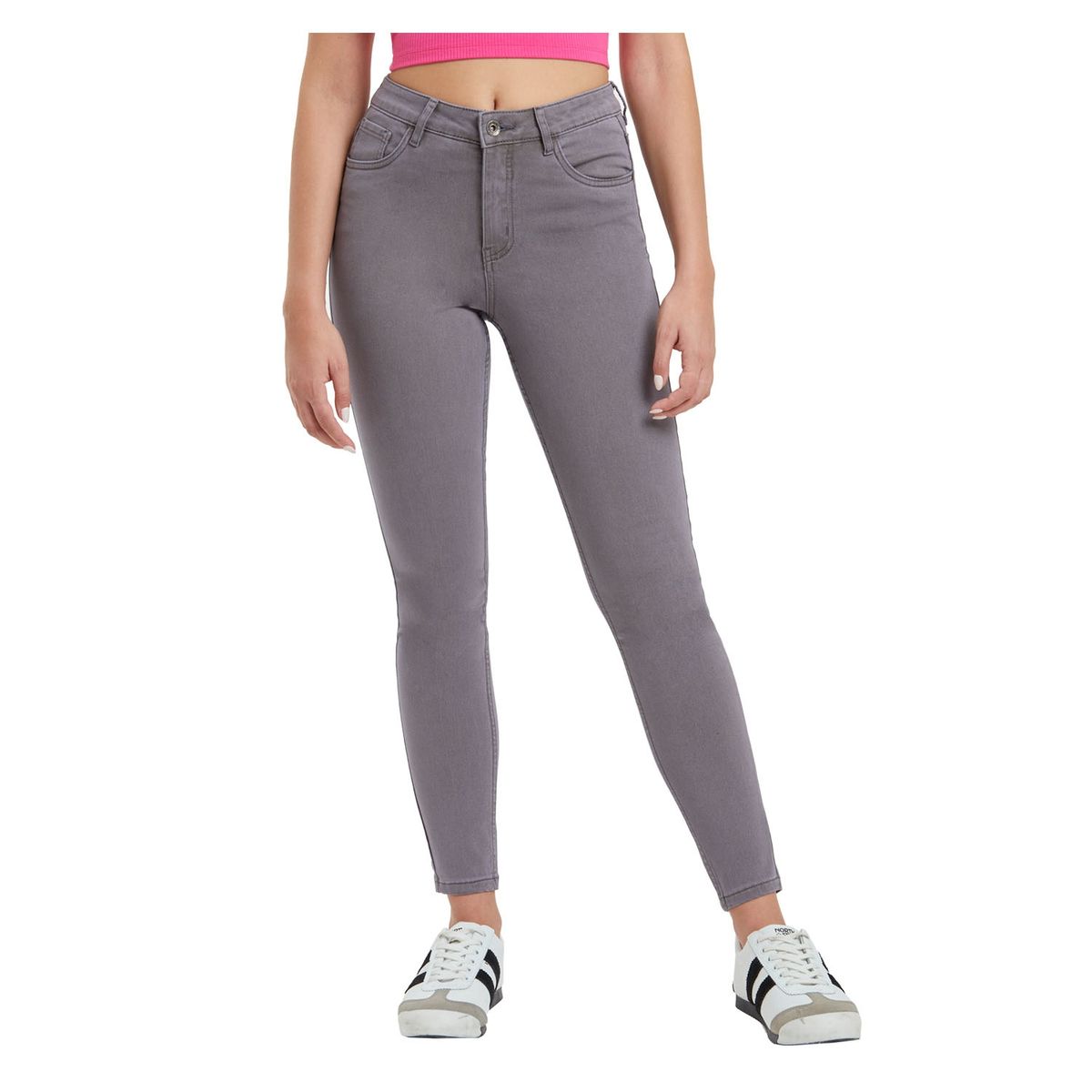 FASHION'S PARK - Jeans Mujer Super Skinny Emilia Gris Fashion's Park