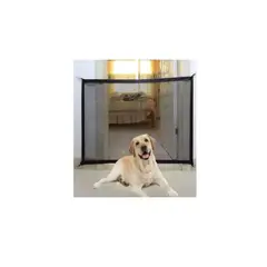 GENERICO - Malla Puerta Seguridad Bebe Perros Mascotas Negro