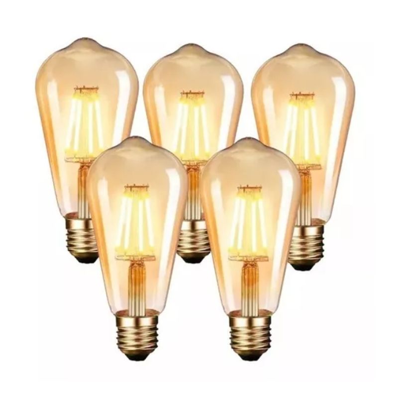 GENERICO - Ampolleta Vintage Led Soquete E27 Luces Vintage Calida Stx5