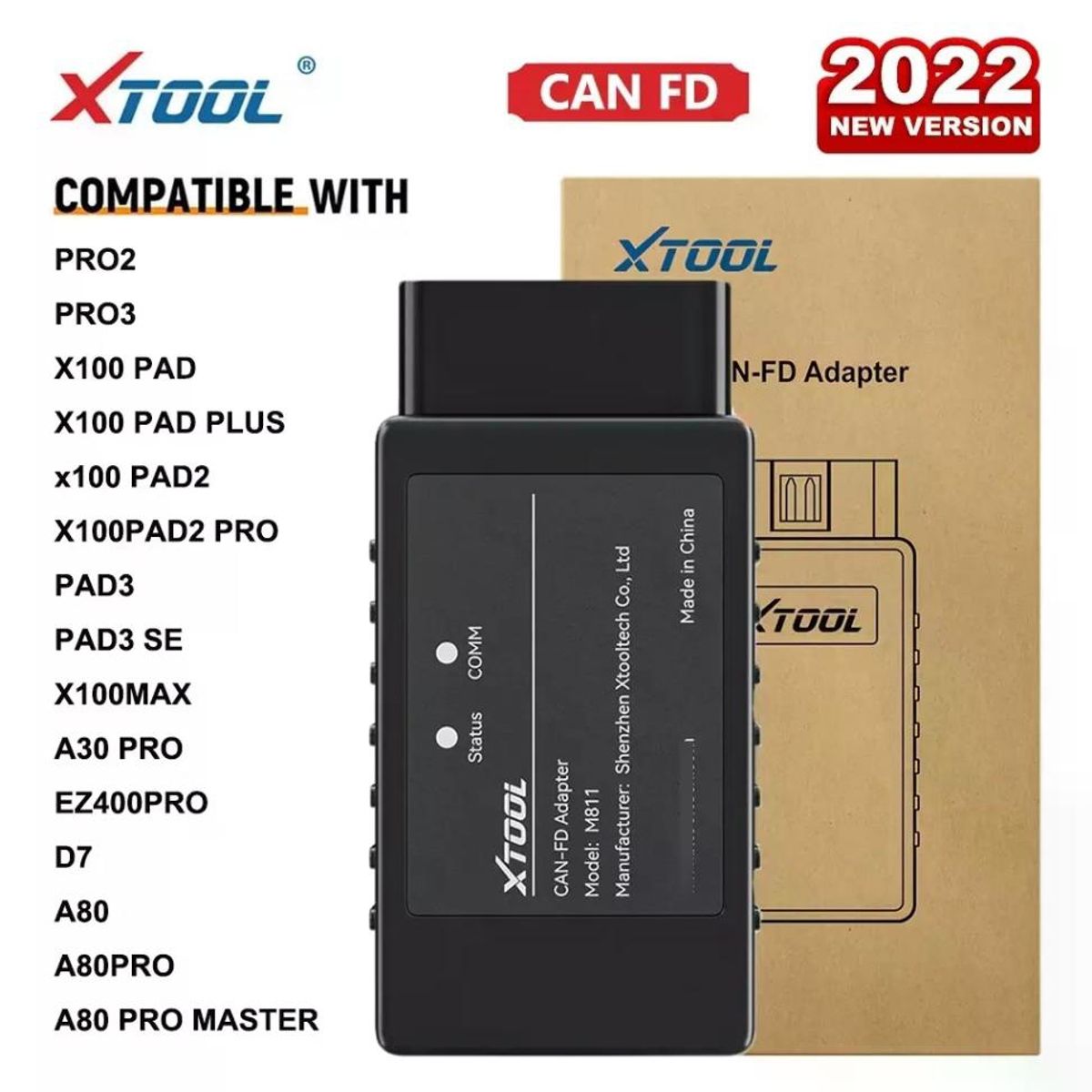 GENERICO - Xtool Adaptador Scanner Canfd Can Fd Chevrolet Gmc Buick Cad