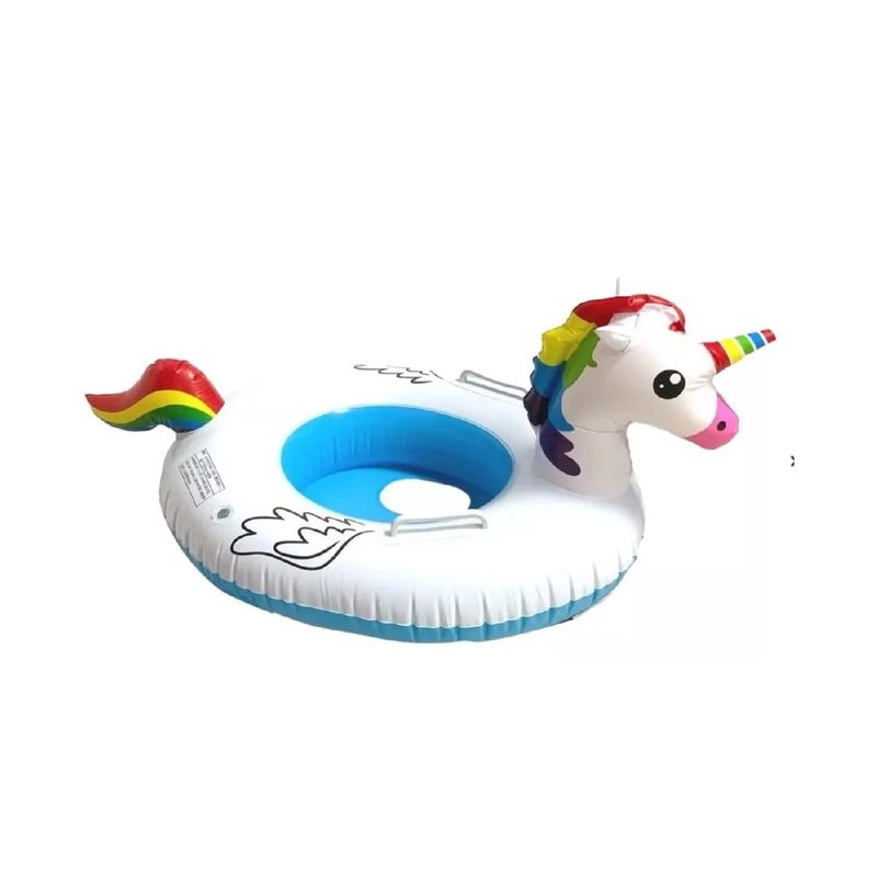 GENERICO - Flotador Inflable De Piscina Para Niños Unicornio 70 Cm Colors