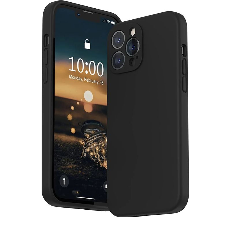 JOIGO - Carcasa Para iPhone 15 Pro Max Soft Negro