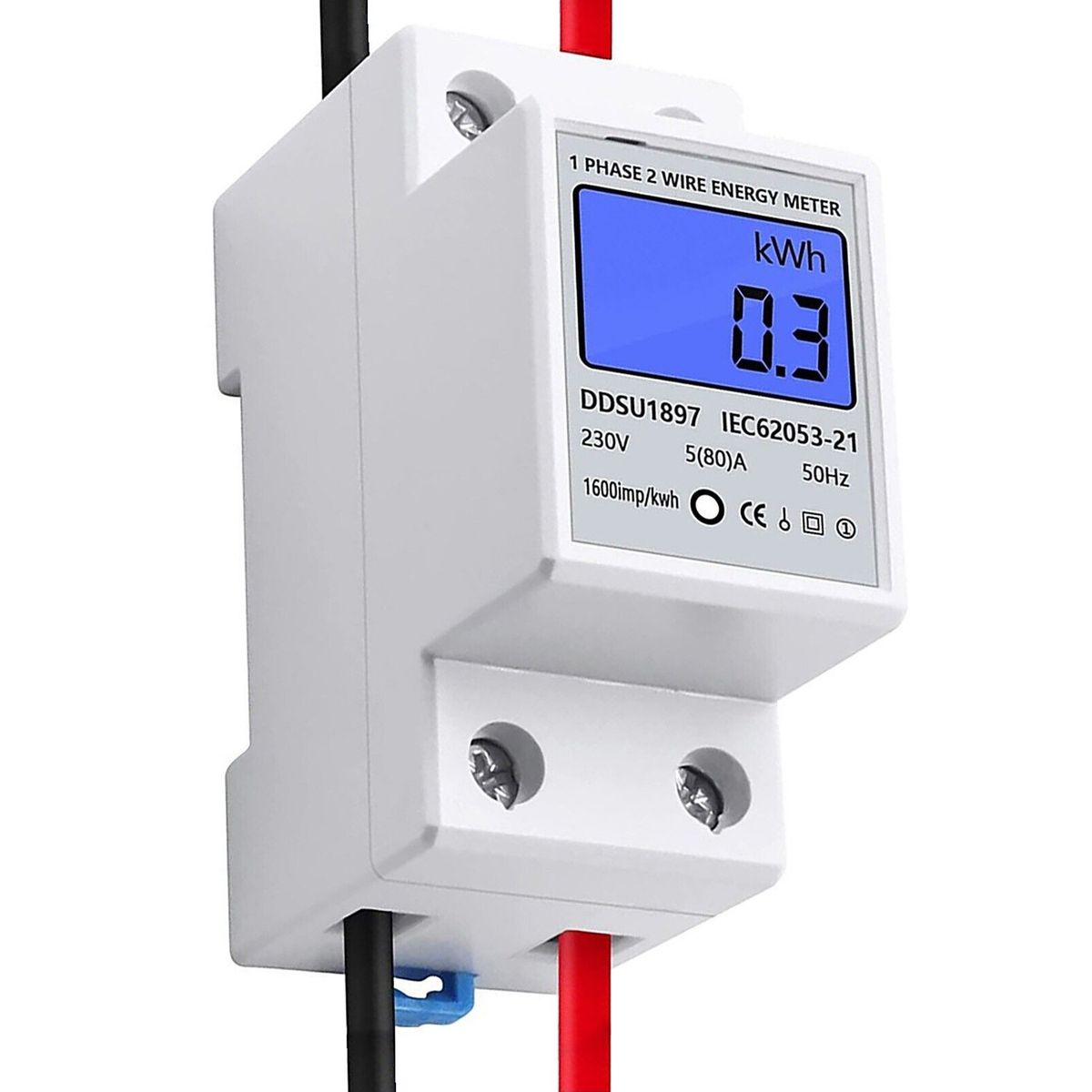 SOLIOT - Medidor De Energía Monofásico Riel Din 220v 32a
