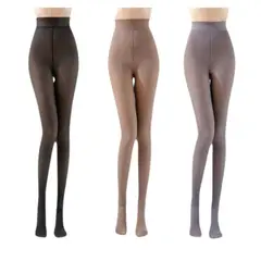 UTILISIMO - Pack 3 Calzas Lisa Efecto Piel (Estira hasta XL) Surtido