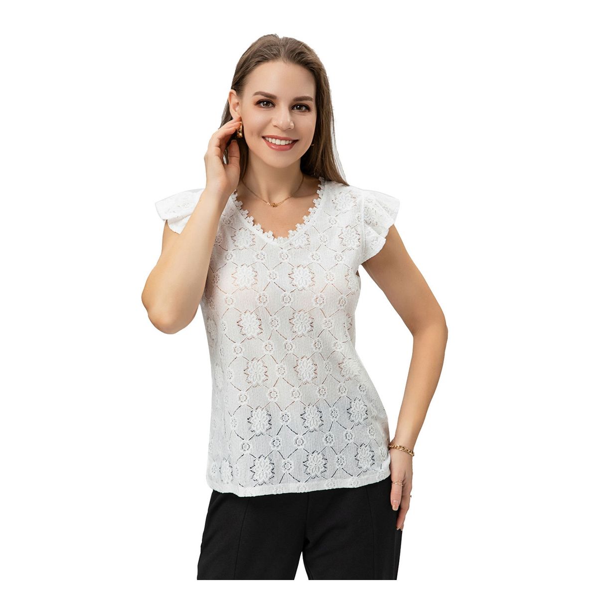 FASHION'S PARK - Polera Mujer Manga Flare Crudo Fashion's Park